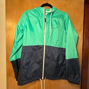 Columbia Teal Windbreaker Jacket
